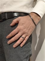 Vicenza - Piazzetta Palladio 2 - Ringe Zancan Herr Eternity Titanium in Titan Zaffiro 0.09 Ct ETA222G-ZB-20 - ETA222G-ZB-20
